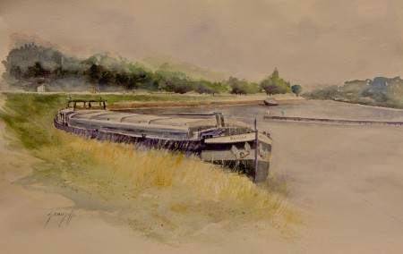 Le port de Thionville - 51x36